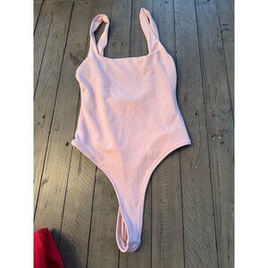 NWT ZARA Pink Scoop Back Tank Bodysuit Size Small